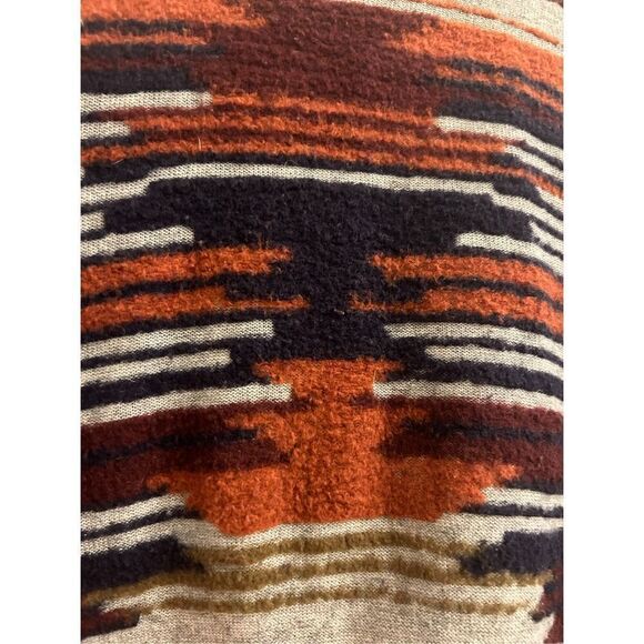 Lucky Brand Aztec South Western mixed yarn cardigan M - Picture 4 of 8